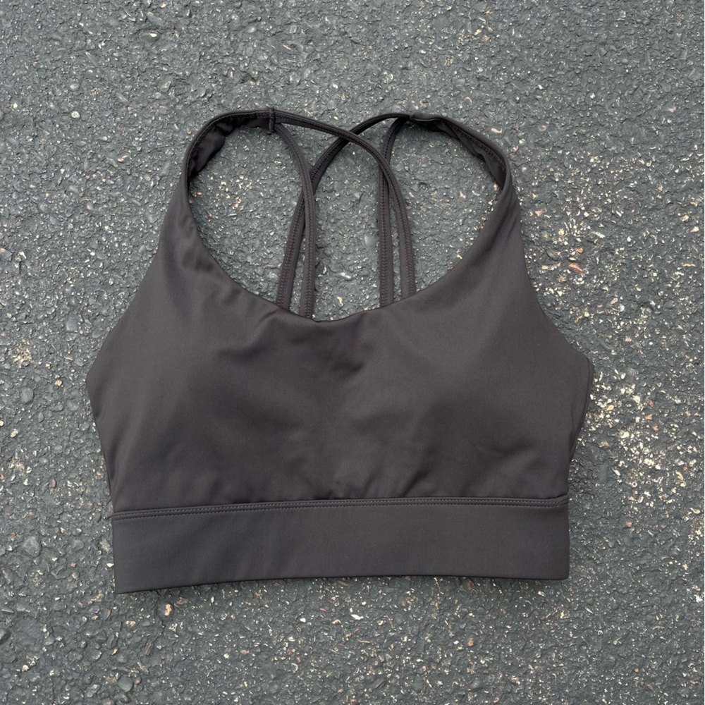 Balance Athletica (Vitality) Solid Black Cross-back Sports Bra size small